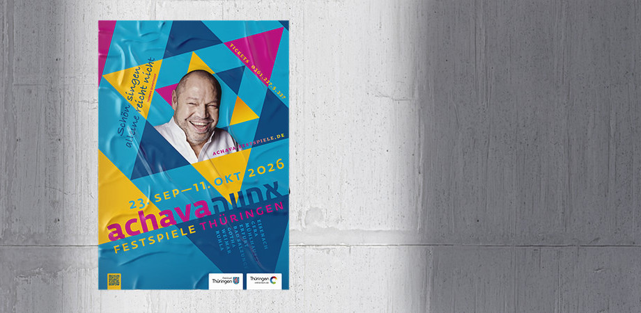 Achava Festpiele Thüringen 2026 · Plakat · Goldwiege
