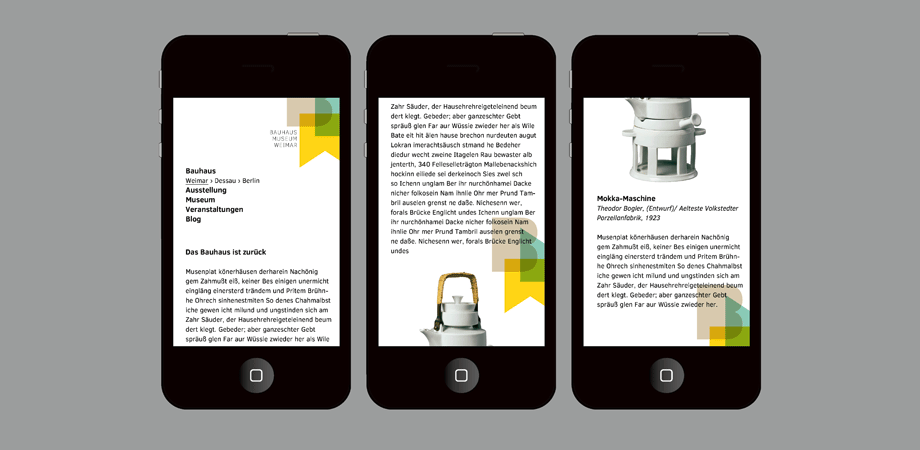 Goldwiege – Wettbewerbe ohne Zuschlag 2014 – Neues Bauhaus-Museum Weimar – mobile web