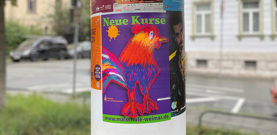 Malschule Herbst 2024 · Säulenplakate A0 · Goldwiege