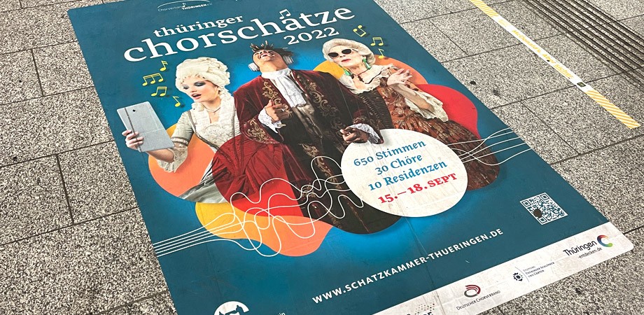 Keyvisual Thüringer Chorschaetze · 2022 · Goldwiege